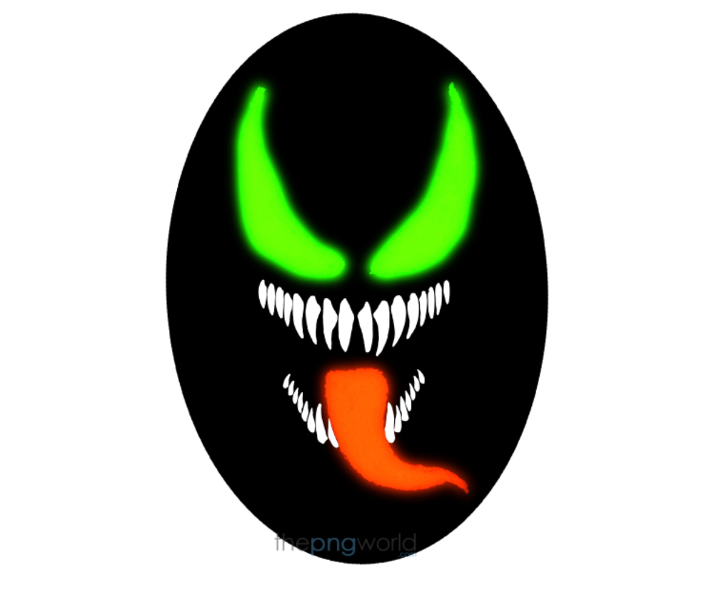 Venom Mask with Vibrant Colors Venom,character,villain,Halloween,horror,haunted,festival,party,inktober,eyes,teeth,green,red,white,black,vector,illustration,art,animal,boy,poison,reptile,predator,print,serpent,python,tattoo,T-shirt,vintage,costume